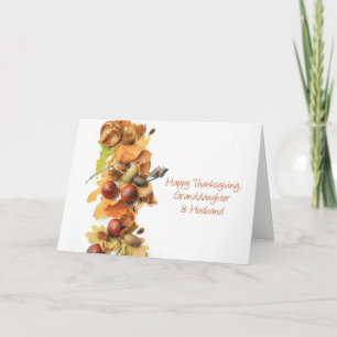 Thanksgiving för sondotter- & makehöstgräns helgkort