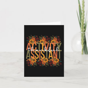 Thanksgiving för tacksam aktivitetsassistent kort