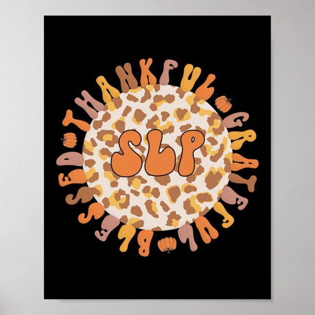 Thanksgiving för tacksam språkpatolog i Tal Poster (Framsidan)