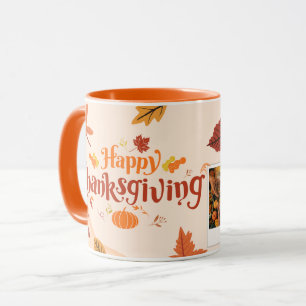 Thanksgiving för tacksamma hörningar mugg