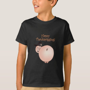 Thanksgiving "för Thankspigging" rolig tecknadgri Tee Shirt
