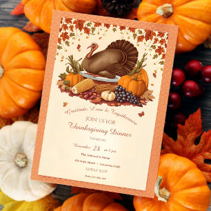 Thanksgiving för traditionell skörd - dagtid inbjudningar