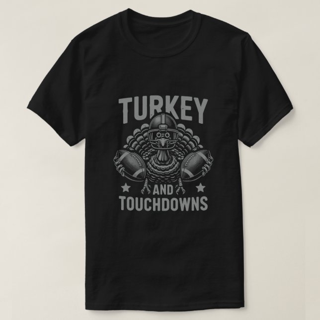 Thanksgiving för Turkiet och pekarfoting T Shirt (Design framsida)