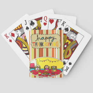 Thanksgiving för uppspelningskortskrin casinokort