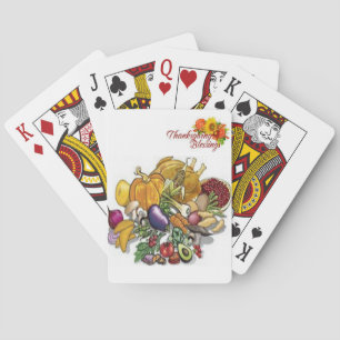 Thanksgiving för uppspelningskortskrin casinokort