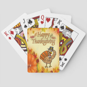 Thanksgiving för uppspelningskortskrin spel kort