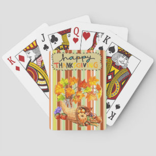 Thanksgiving för uppspelningskortskrin spel kort