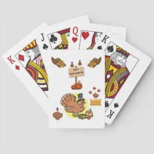 Thanksgiving för uppspelningskortskrin spel kort