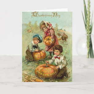 Thanksgiving för vintage helgkort