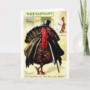 Thanksgiving för vintage helgkort
