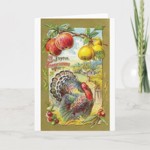 Thanksgiving för vintage helgkort