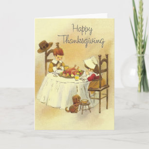 Thanksgiving för vintage helgkort