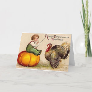 Thanksgiving för vintage helgkort