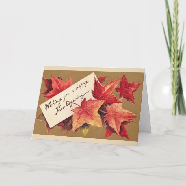 Thanksgiving för vintage helgkort (Framsida)