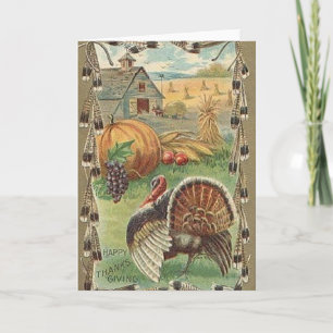 Thanksgiving för vintage helgkort