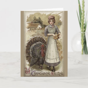 Thanksgiving för vintage helgkort