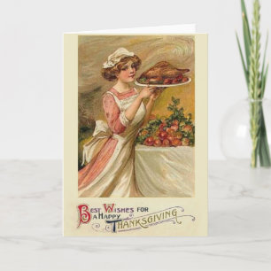 Thanksgiving för vintage helgkort