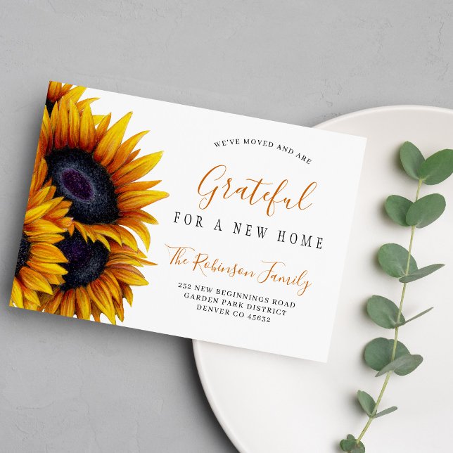 Thanksgiving förändring av adress nya flytta i hem meddelande (Skapare uppladdad)