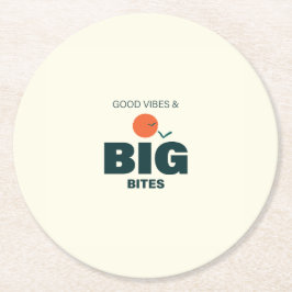 Thanksgiving/Friendsgiving Dinner Coaster Underlägg Papper Rund