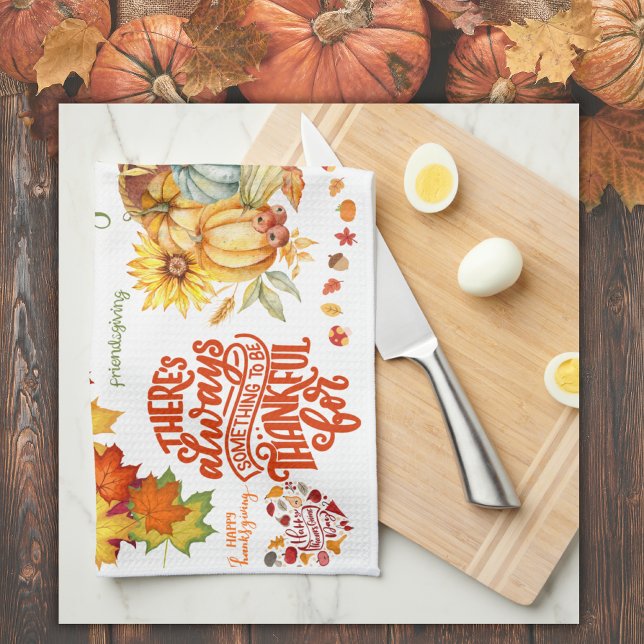 Thanksgiving Friendsgiving höst | Kökshandduk (Skapare uppladdad)
