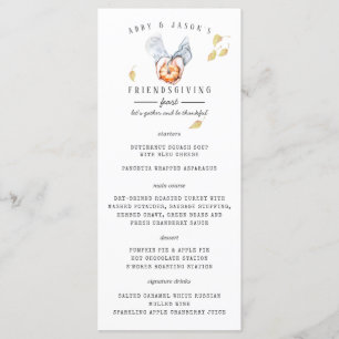 Thanksgiving Friendsgiving Midmeny Meny