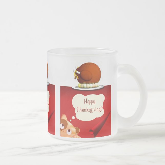 Thanksgiving Frosted Glass Mugg (Höger)