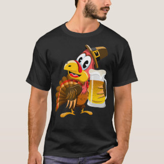 Thanksgiving Funny Beer Turkiet T Shirt