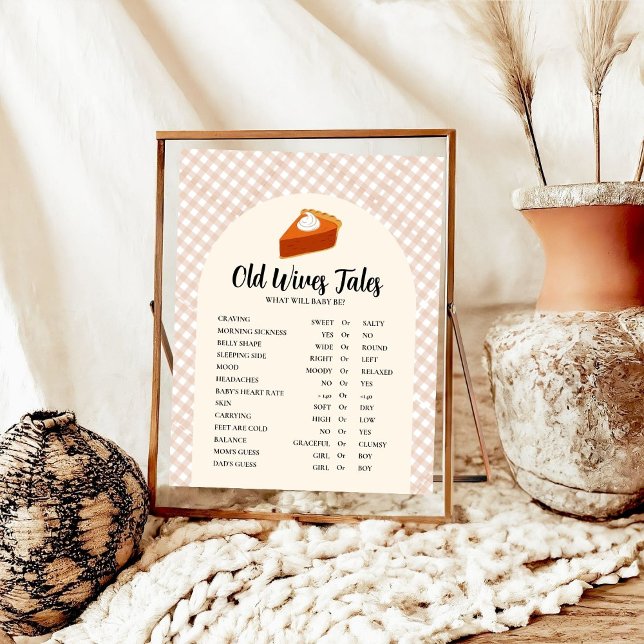 Thanksgiving Gamla WIves Tales Baby dusch Game Pos Poster (Skapare uppladdad)