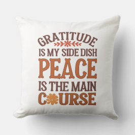 Thanksgiving Gatitude & Peace Anpassningsbar Kudde