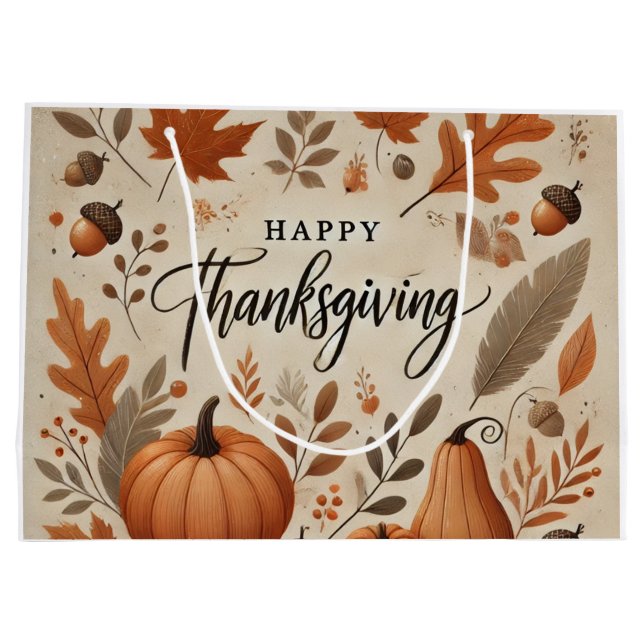Thanksgiving Gift Bag - stor (Baksidan)