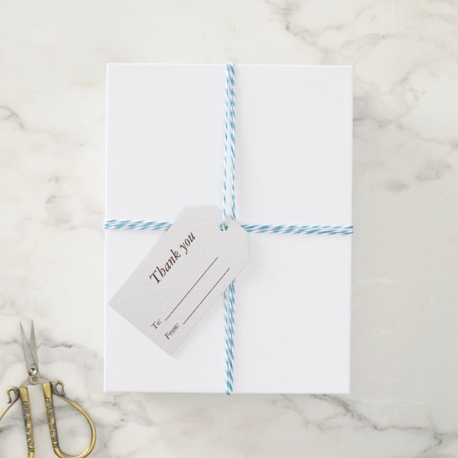 Thanksgiving Gift-Märkre med höstens andetag Mönst Presentetikett (Med Snöre)