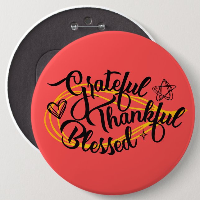 Thanksgiving Gifts Knapp (Framsida & baksida)