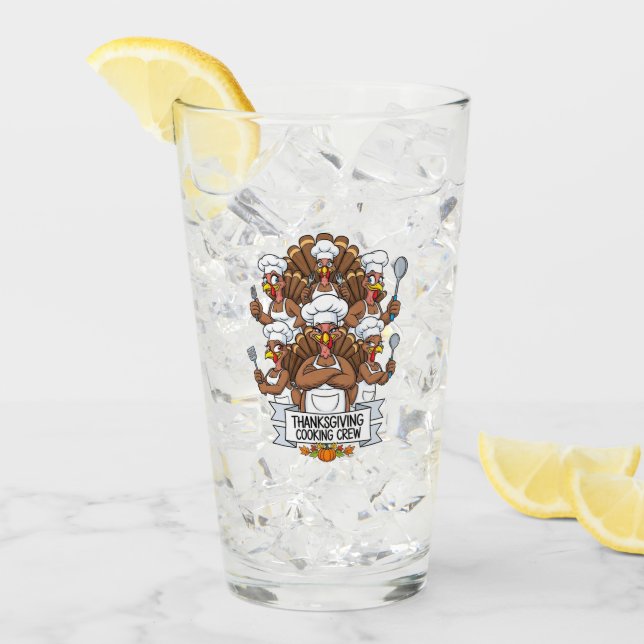 Thanksgiving Glass Cup Glaskopp (Framsida Ice)