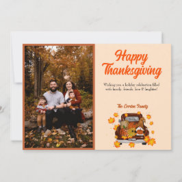 Thanksgiving Gnome Bild-platta Helgdag Julkort