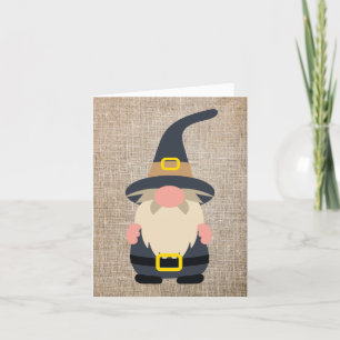 Thanksgiving Gnome-hälsningskort Helgkort