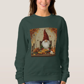 Thanksgiving Gnome Middag - Utmatad höstfest T Shirt