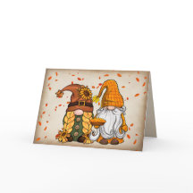 Thanksgiving Gnomes med Paj