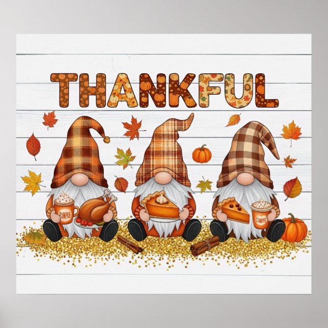 Thanksgiving Gnomes Poster (Framsidan)