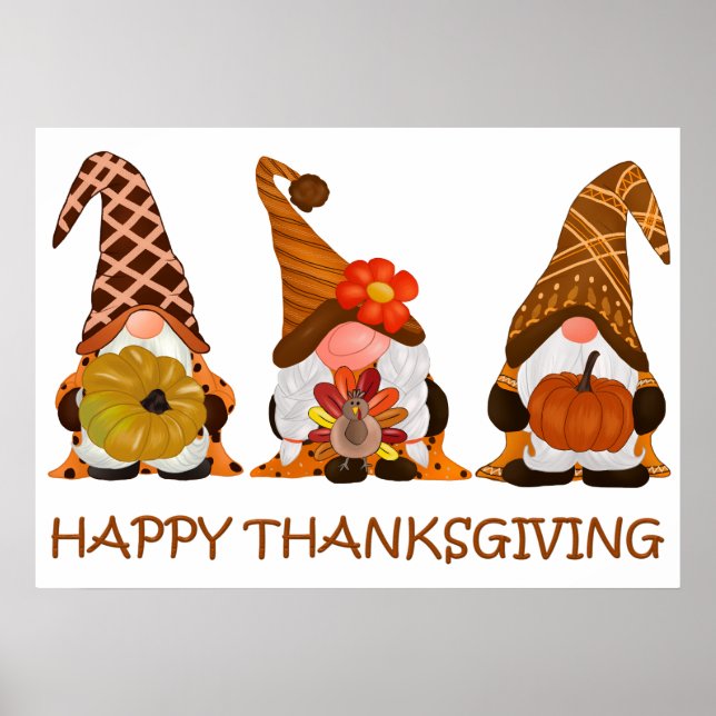 Thanksgiving Gnomes Poster (Framsidan)