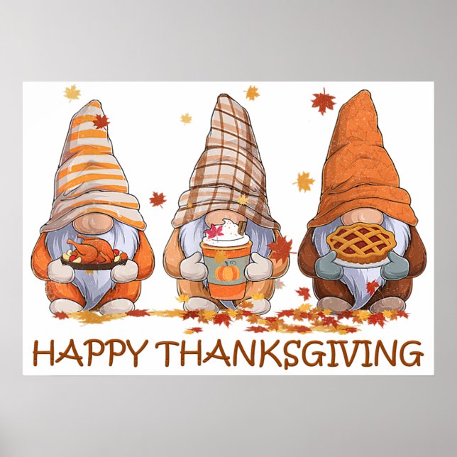 Thanksgiving Gnomes Poster (Framsidan)