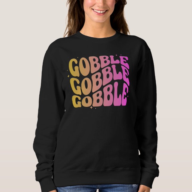 Thanksgiving Gobble Gobble Gobble Gobble T Shirt (Framsida)