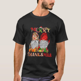 Thanksgiving God jul Thanksmas Gnomes T Shirt