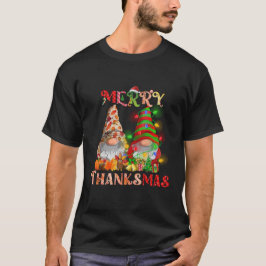 Thanksgiving God jul Thanksmas Gnomes T Shirt