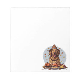 Thanksgiving Golden Retriever Hund Anteckningsblock