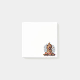 Thanksgiving Golden Retriever Hund Post-it Block