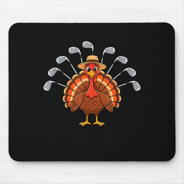 Thanksgiving Golf Turkey Funny Turkey Day Golf Cli Musmatta (Framsidan)