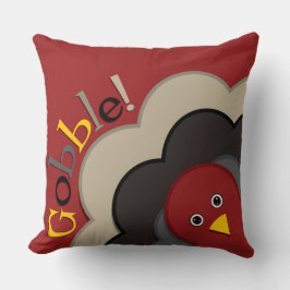 Thanksgiving gömmande kalkoner kudde