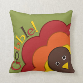 Thanksgiving gömmande kalkoner kudde