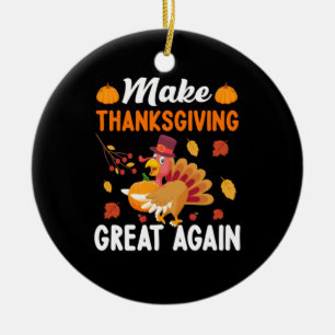 Thanksgiving Gör Thanksgivingen Underbar igen Julgransprydnad Keramik