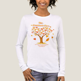 Thanksgiving Gratitude Träd Bella+Canvas T-Shirt